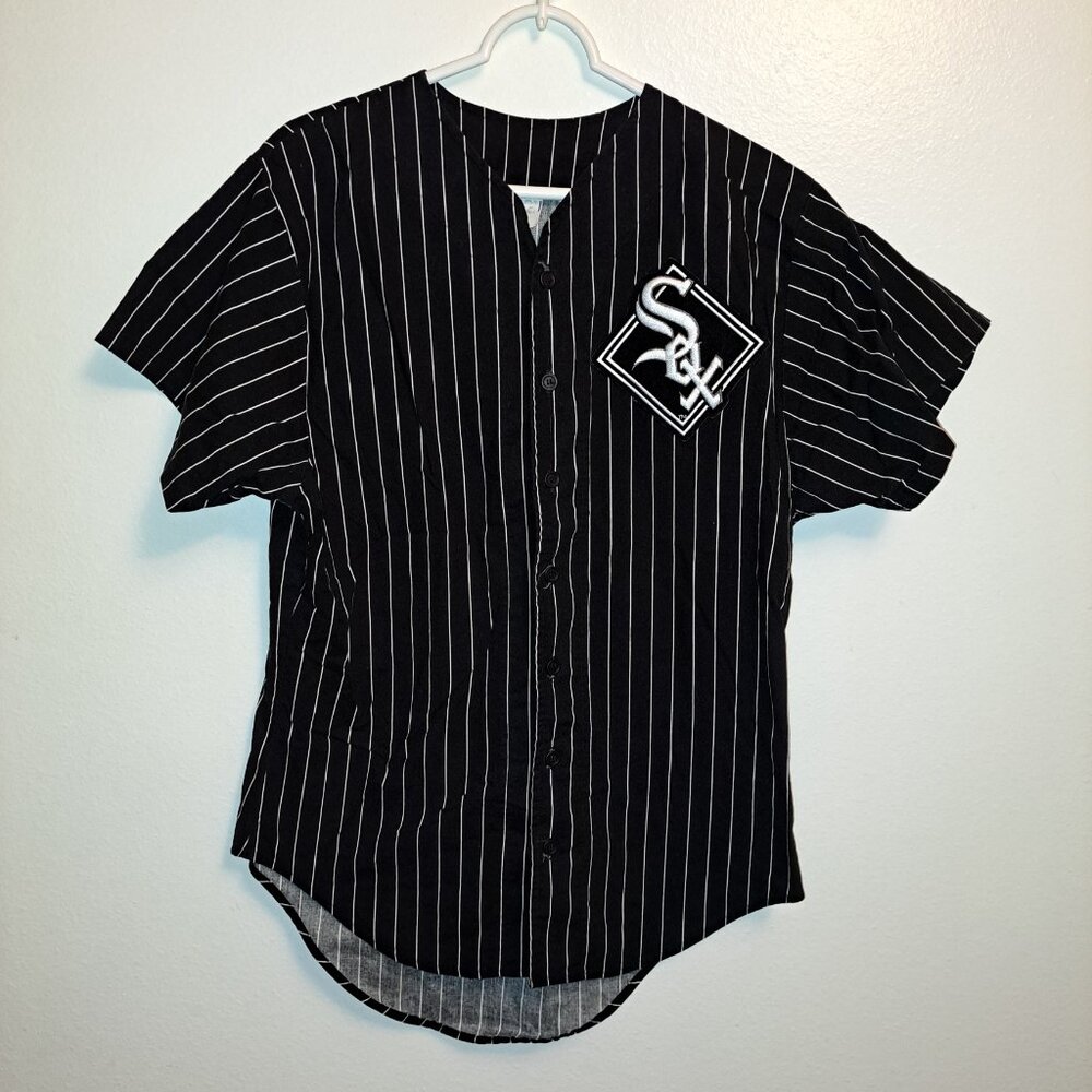 Vintage 80's/90's Chalk Line Pinstripe Chicago White Sox L Starter Style Jersey